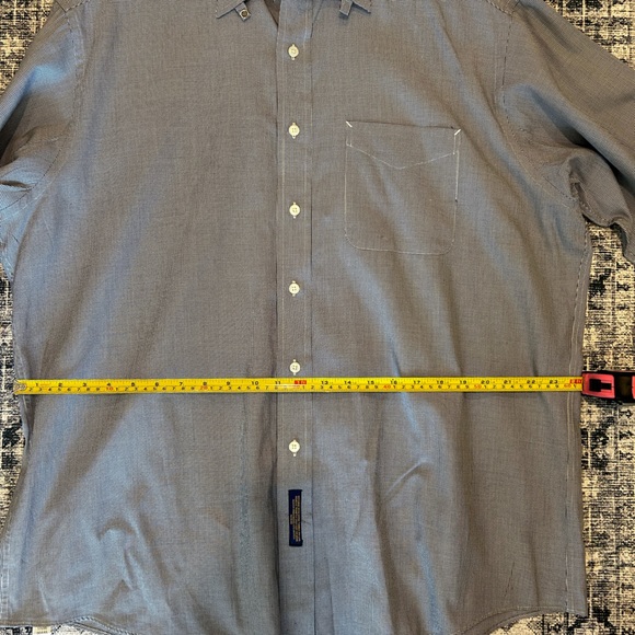 TOMMY HILFIGER | MEN’S VINTAGE 1997 | LONG SLEEVE BUTTON DOWN | BLUE | 16.5 - Picture 7 of 9
